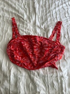 Free People Floral Crop Tank Top